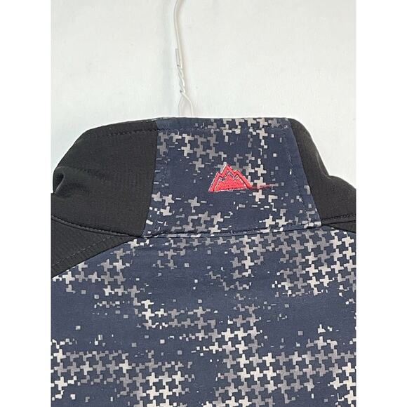 Snozu Men's Size XL Black/Gray Camo Performance Full Zip Long Sleeve Jacket - Picture 9 of 10